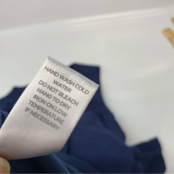 Avenue Maxi Dress Plus Sz 20 Gauzy Blue Sleeveless Ruffle Lined Flowy V Neck - Picture 11 of 12